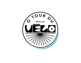 Logo de l'atelier de vélo "O Tour du Vélo" à l'Union, Blanc